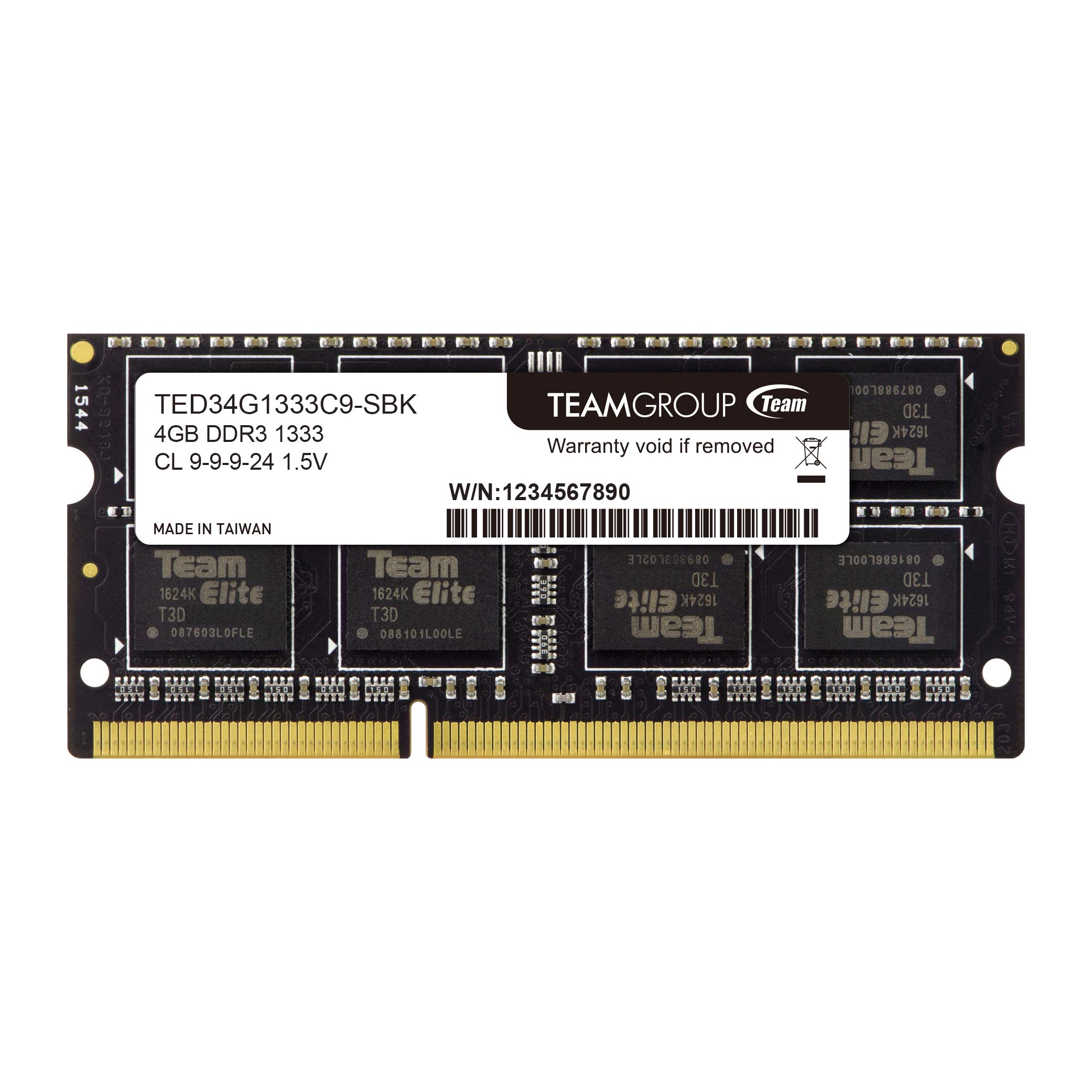Amazon | Team ノートPC用メモリ DDR3 1333MHz PC3-10600 ECO